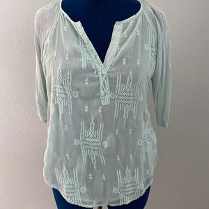 Anthropologie embroidered top